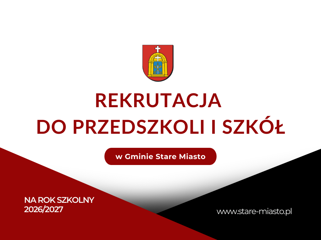 rekrutacja do przedszkola i szkół Gmina Stare Miasto
